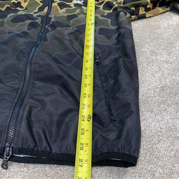 Adidas Originals Men’s Camouflage Windbreaker‎ Jacket Size Small Hood CE1545 - Picture 9 of 10